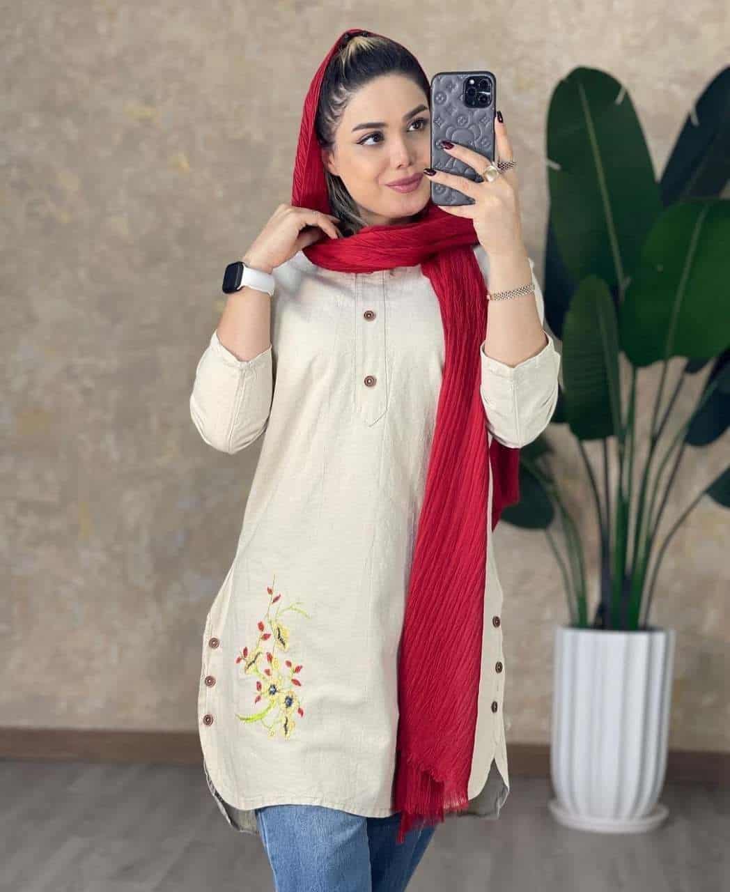 شومیز مانتویی مدل نیکا