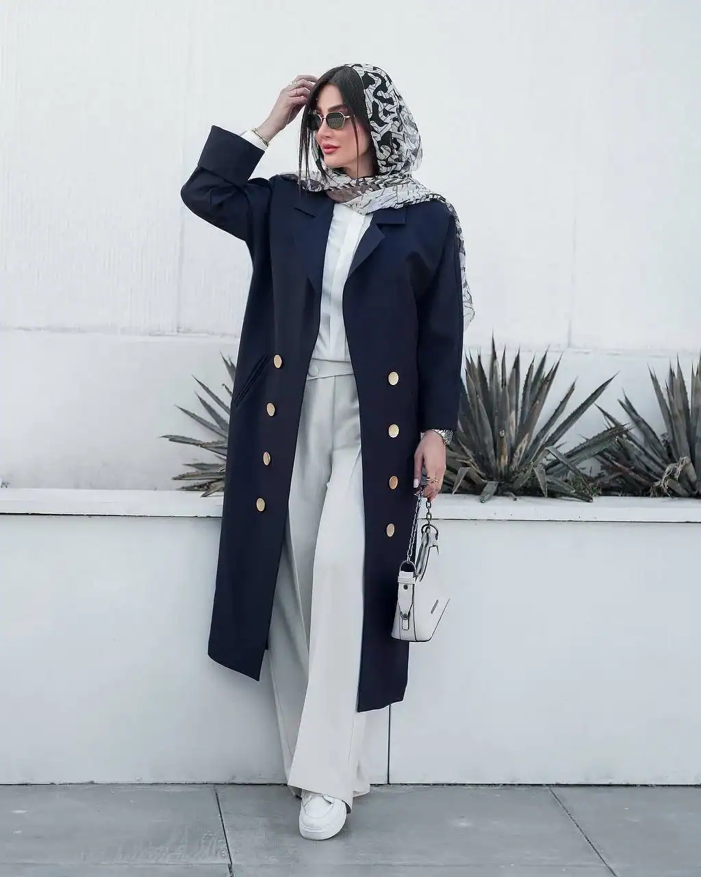 مانتو بلند مزونی مدل مرسده